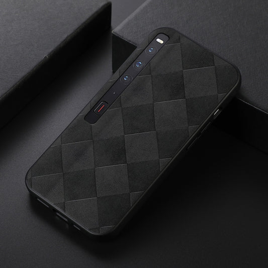 For Huawei Mate Xs 2 Weave Plaid PU Phone Case(Black) - Huawei Cases by buy2fix | Online Shopping UK | buy2fix