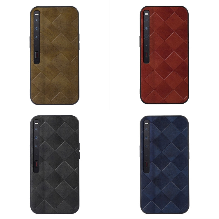For Huawei Mate Xs 2 Weave Plaid PU Phone Case(Black) - Huawei Cases by buy2fix | Online Shopping UK | buy2fix