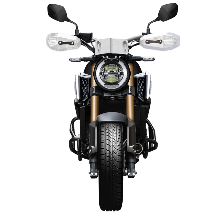 HP-DF018 Motorcycle Aluminum Alloy Front Windshield for Honda CB650R(Black + White) - Others by buy2fix | Online Shopping UK | buy2fix
