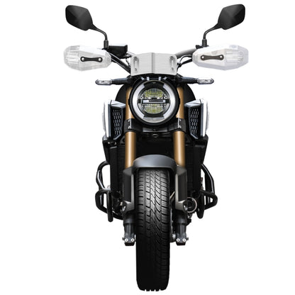 HP-DF018 Motorcycle Aluminum Alloy Front Windshield for Honda CB650R(Electroplating White) - Others by buy2fix | Online Shopping UK | buy2fix
