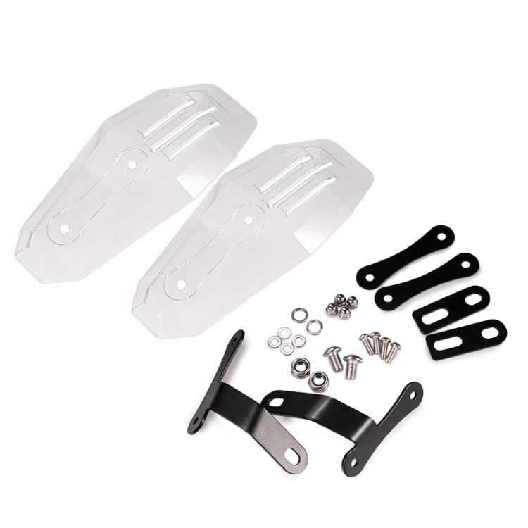 HP-HS002 1 Pair Motorcycle PC Front Windshield Handguard for Harley 883 / x48 / 1200(Transparent) - Others by buy2fix | Online Shopping UK | buy2fix