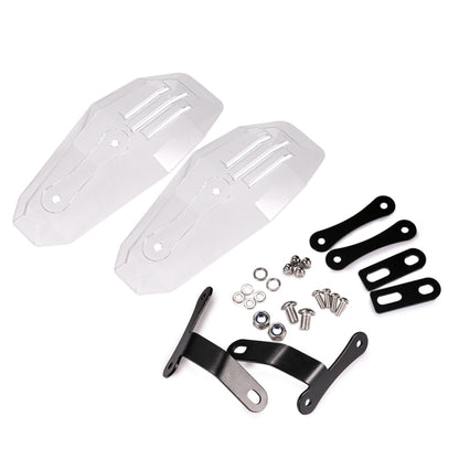 HP-HS002 1 Pair Motorcycle PC Front Windshield Handguard for Harley 883 / x48 / 1200(Transparent) - Others by buy2fix | Online Shopping UK | buy2fix
