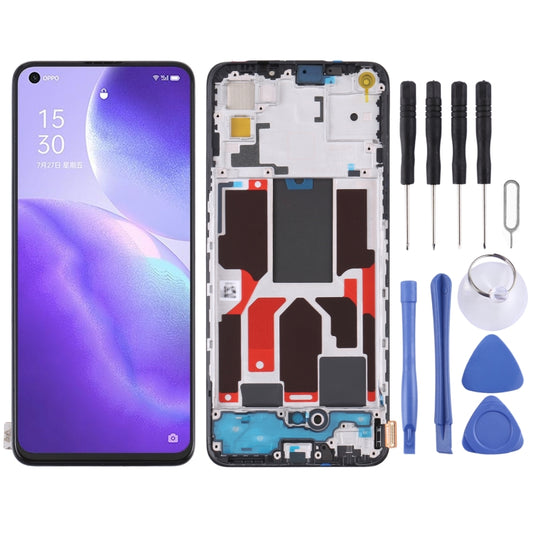 Original LCD Screen For OPPO Reno5 5G/Find X3 Lite with Digitizer Full Assembly with Frame - LCD Screen by buy2fix | Online Shopping UK | buy2fix