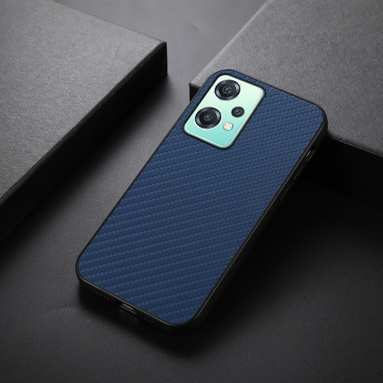 For OnePlus Nord CE 2 Lite 5G Carbon Fiber Texture Shockproof Protective Phone Case(Blue) - OnePlus Cases by buy2fix | Online Shopping UK | buy2fix