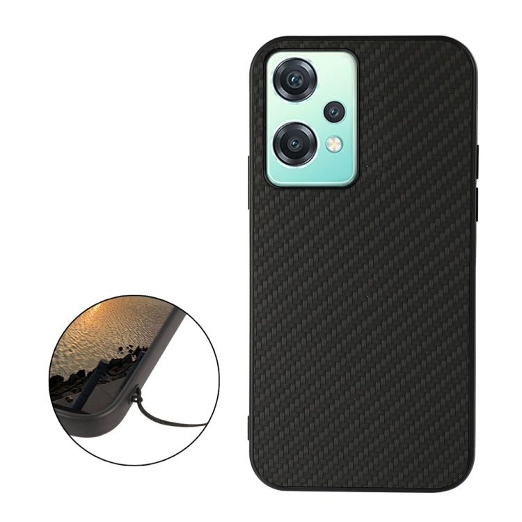 For OnePlus Nord CE 2 Lite 5G Carbon Fiber Texture Shockproof Protective Phone Case(Black) - OnePlus Cases by buy2fix | Online Shopping UK | buy2fix