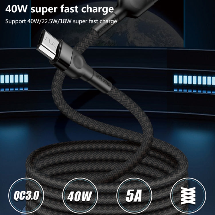Micro USB 5A Beauty Tattoo USB Charging Cable,Cable Length: 1m(White) by buy2fix