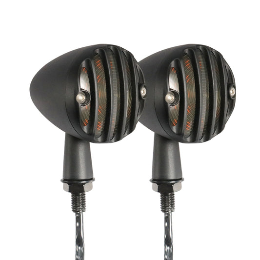 HP-Z056 1 Pair Retro Motorcycle Modified LED Turn Signal for Harley(Black) by buy2fix