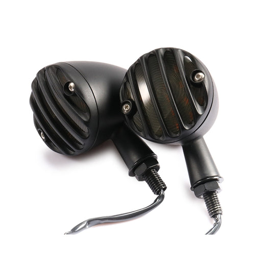 HP-Z056 1 Pair Retro Motorcycle Modified LED Turn Signal for Harley(Black) by buy2fix