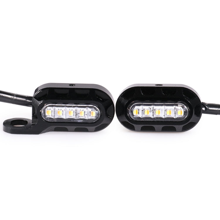 HP-Z058 Motorcycle Modified Rearview Mirror LED Turn Signal Light for Harley Sportsters XL 883 / 1200(Black) - Turn Signal by buy2fix | Online Shopping UK | buy2fix