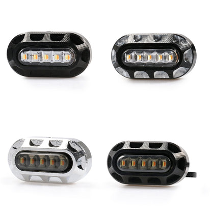 HP-Z058 Motorcycle Modified Rearview Mirror LED Turn Signal Light for Harley Sportsters XL 883 / 1200(Black) - Turn Signal by buy2fix | Online Shopping UK | buy2fix