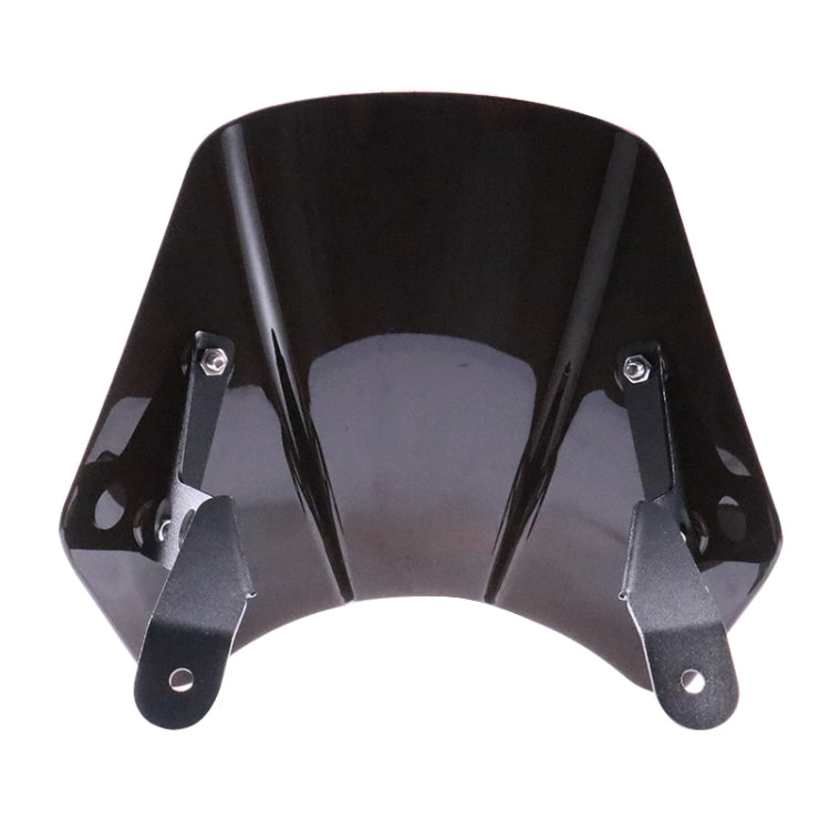 HP-DF016-B Motorcycle Front Windshield for Benelli Leoncino Trail 250(Black) by buy2fix