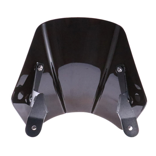 HP-DF016-B Motorcycle Front Windshield for Benelli Leoncino Trail 250(Black) by buy2fix