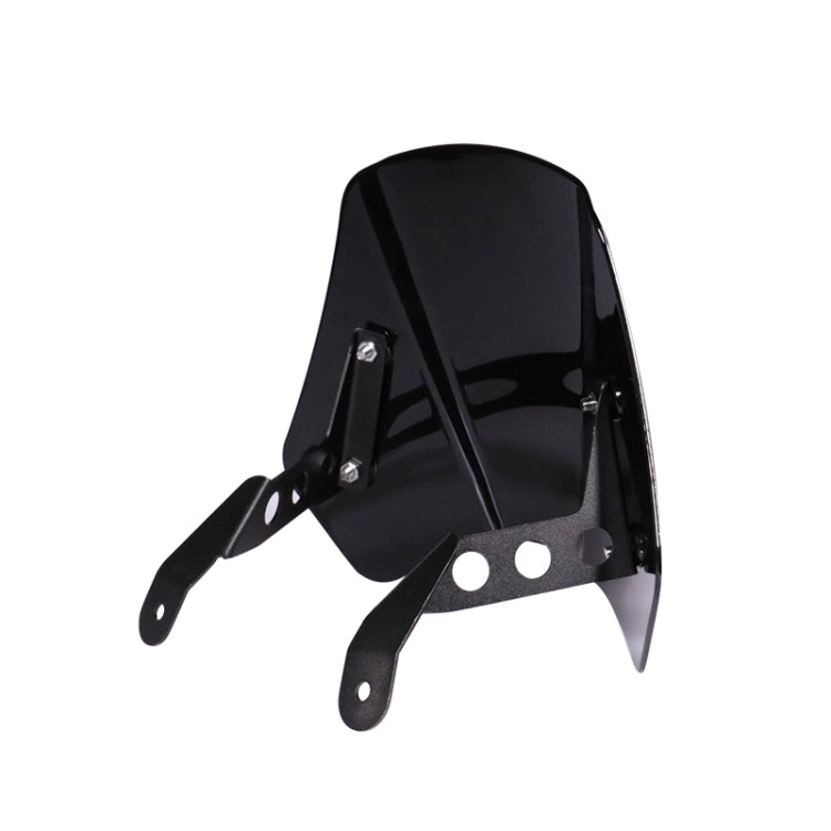 HP-DF016-B Motorcycle Front Windshield for Benelli Leoncino Trail 250(Black) by buy2fix