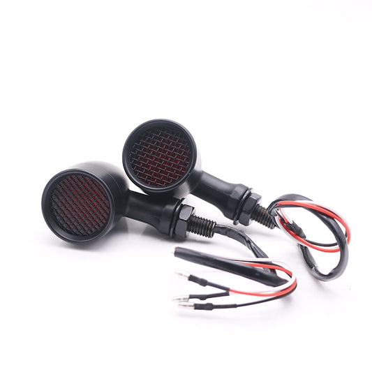 Z008 1 Pair 12V Modified Universal Motorcycle LED Turn Signal, Light Color:Yellow Light(Black) - Turn Signal by buy2fix | Online Shopping UK | buy2fix