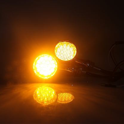 Z008 1 Pair 12V Modified Universal Motorcycle LED Turn Signal, Light Color:Yellow Light(Black) - Turn Signal by buy2fix | Online Shopping UK | buy2fix
