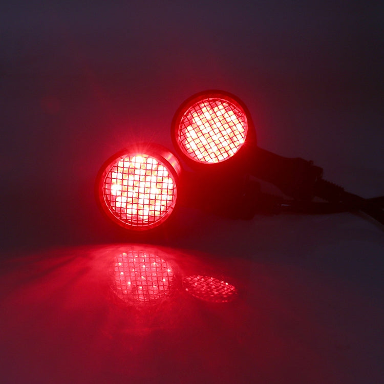 Z008 1 Pair 12V Modified Universal Motorcycle LED Turn Signal, Light Color:Red Light(Electroplating) - Turn Signal by buy2fix | Online Shopping UK | buy2fix