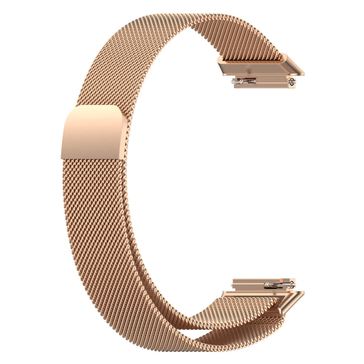 For Huawei Band 7 / 7 NFC Milan Metal Magnetic Watch Band(Rose Gold) by buy2fix