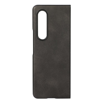 For Samsung Galaxy Z Fold4 Two-color Calf Texture Shockproof Phone Case(Black) - Galaxy Z Fold4 5G Cases by buy2fix | Online Shopping UK | buy2fix