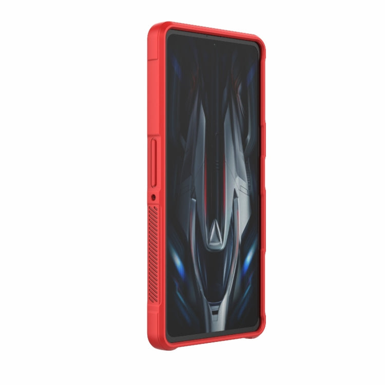 For Xiaomi Redmi K50 Gaming Magic Shield TPU + Flannel Phone Case(Black) - Xiaomi Cases by buy2fix | Online Shopping UK | buy2fix