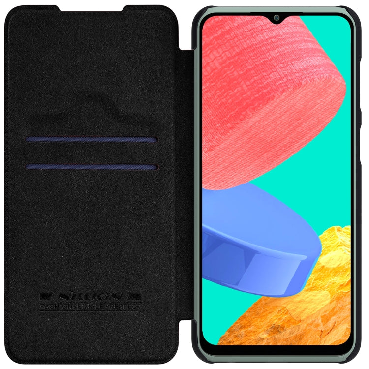 For Samsung Galaxy M33 5G NILLKIN QIN Series Crazy Horse Texture Leather Case(Black) - Galaxy Phone Cases by NILLKIN | Online Shopping UK | buy2fix