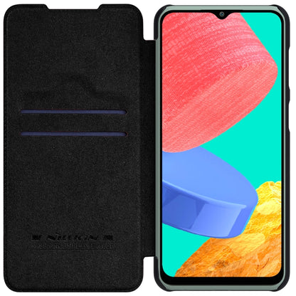 For Samsung Galaxy M33 5G NILLKIN QIN Series Crazy Horse Texture Leather Case(Black) - Galaxy Phone Cases by NILLKIN | Online Shopping UK | buy2fix