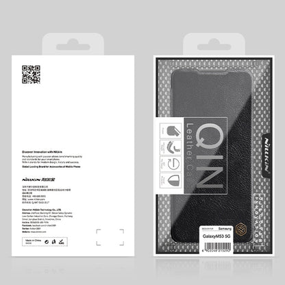 For Samsung Galaxy M33 5G NILLKIN QIN Series Crazy Horse Texture Leather Case(Black) - Galaxy Phone Cases by NILLKIN | Online Shopping UK | buy2fix