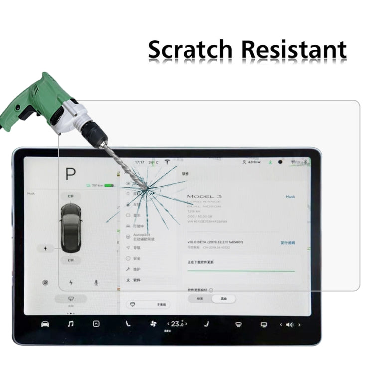 Car Navigator Protective Film Tempered Glass Film For Tesla 15.6 by buy2fix