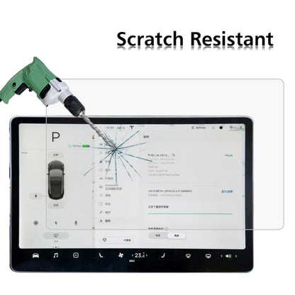 Car Navigator Protective Film Tempered Glass Film For Tesla 15.6 by buy2fix