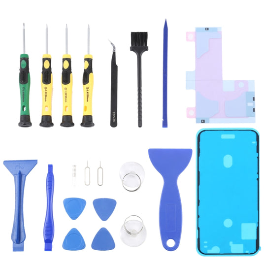 JIAFA JF-8182 adhésif de batterie 21 en 1 + adhésif étanche pour cadre LCD + ensemble d'outils de réparation pour iPhone 11 Pro
