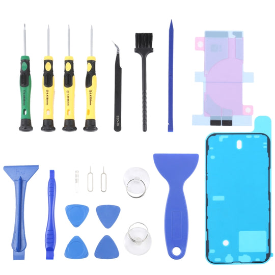 JIAFA JF-8182 adhésif de batterie 21 en 1 + adhésif étanche pour cadre LCD + ensemble d'outils de réparation pour iPhone 13