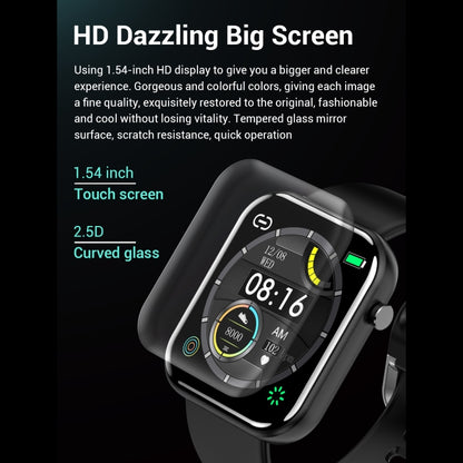 Z11 1.54 inch IPS Screen Smart Watch, Support Sleep Monitor / Bluetooth Photograph / Heart Rate Monitor / Blood Pressure Monitoring(Black) by buy2fix