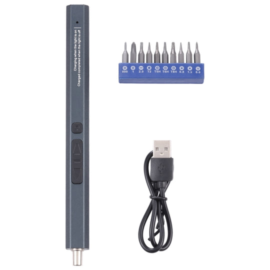 Jeu de tournevis électriques sans fil rechargeables à port de type C 12 en 1
