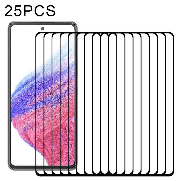 25 PCS Full Glue Cover Screen Protector Tempered Glass Film For Samsung Galaxy A53 5G - Galaxy Tempered Glass by buy2fix | Online Shopping UK | buy2fix