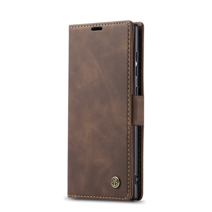 For Galaxy A81 / Note 10 Lite CaseMe Multifunctional Horizontal Flip Leather Case, with Card Slot & Holder & Wallet(Coffee) by CaseMe