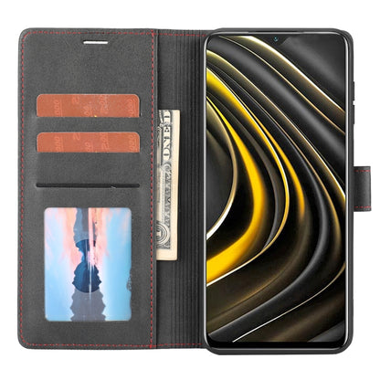 For Xiaomi Redmi 9T / Poco M3 Classic Wallet Flip Leather Phone Case(Black) - Xiaomi Cases by buy2fix | Online Shopping UK | buy2fix