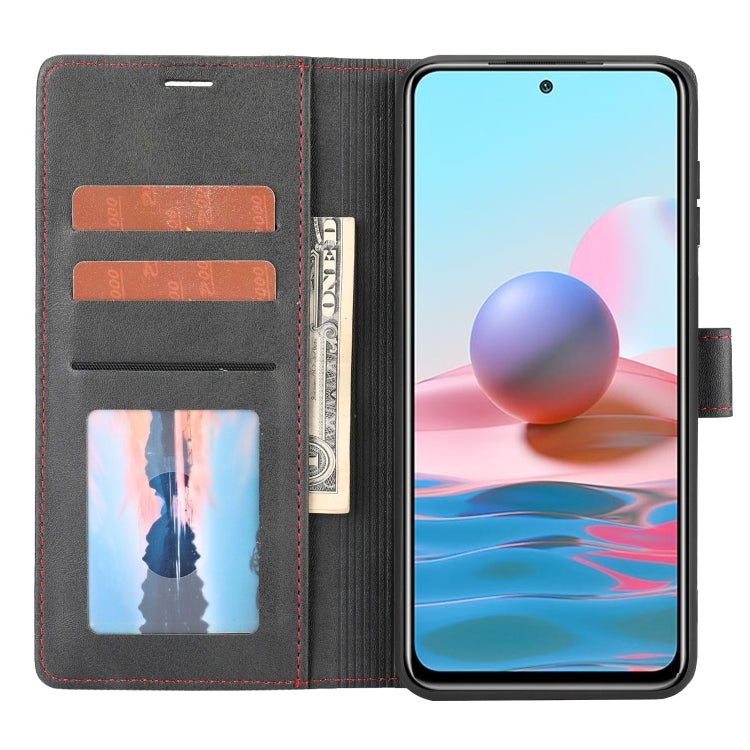 For Xiaomi Redmi Note 10 / 10S Classic Wallet Flip Leather Phone Case(Black) - Xiaomi Cases by buy2fix | Online Shopping UK | buy2fix