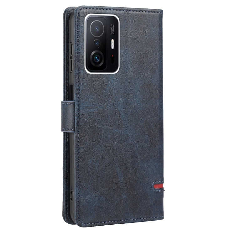 For Xiaomi 11T / 11T Pro Classic Wallet Flip Leather Phone Case(Blue) - Xiaomi Cases by buy2fix | Online Shopping UK | buy2fix