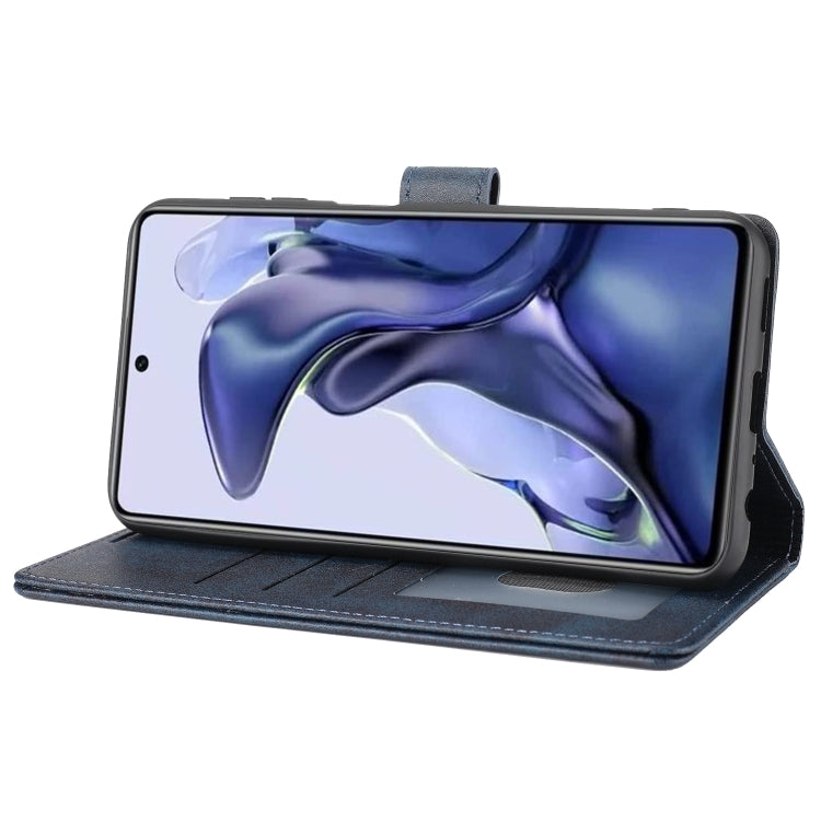 For Xiaomi 11T / 11T Pro Classic Wallet Flip Leather Phone Case(Blue) - Xiaomi Cases by buy2fix | Online Shopping UK | buy2fix