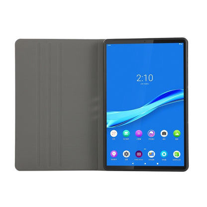 For Lenovo Tab M10 Plus 10.6 3rd Gen 2022 Voltage Craft Texture TPU Flip Leather Tablet Case(Black) - Lenovo by buy2fix | Online Shopping UK | buy2fix