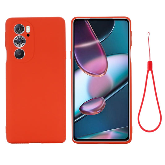 For Motorola Edge 30 Pro / Edge+ 2022 Pure Color Liquid Silicone Shockproof Phone Case(Red) - Motorola Cases by buy2fix | Online Shopping UK | buy2fix