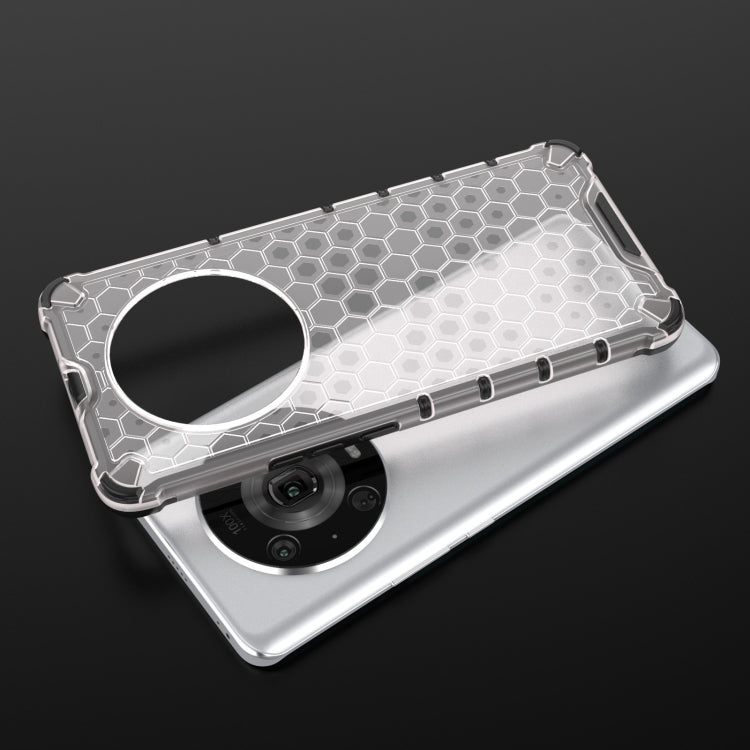 For Honor Magic4 Pro Shockproof Honeycomb PC + TPU Phone Case(Red) by buy2fix