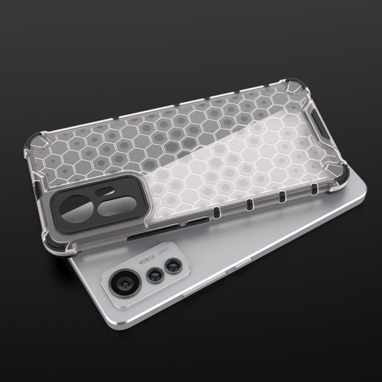 For Xiaomi 12 Lite 5G Eurasian Ver Shockproof Honeycomb PC + TPU Phone Case(Blue) - Xiaomi Cases by buy2fix | Online Shopping UK | buy2fix