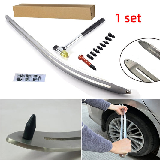 N7 12 in 1 Car Paintless Dent Removal Fender Damage Repair Puller Lifter Arc Crowbar Tools Hook Rods kit - Sheet Metal Tools by buy2fix | Online Shopping UK | buy2fix