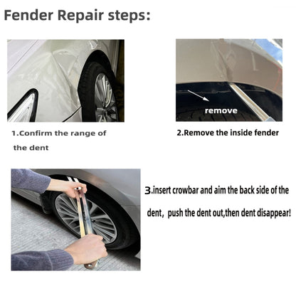 N9 Car Dent Removal Fender Damage Repair Puller Lifter Arc Crowbar Tools - Sheet Metal Tools by buy2fix | Online Shopping UK | buy2fix