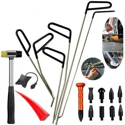 Q1 18 in 1 Car Paintless Dent Repair Hail Remover Hooks Rods Kit - Sheet Metal Tools by buy2fix | Online Shopping UK | buy2fix