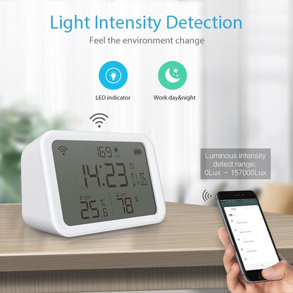 NEO NAS-CW01W WiFi 4 in1 Temperature + Humidity Sensor - Others Alarm by NEO | Online Shopping UK | buy2fix