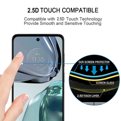 Full Glue Cover Screen Protector Tempered Glass Film For Motorola Moto G62 5G / Moto G32 / Moto G62 India - Motorola Tempered Glass by buy2fix | Online Shopping UK | buy2fix