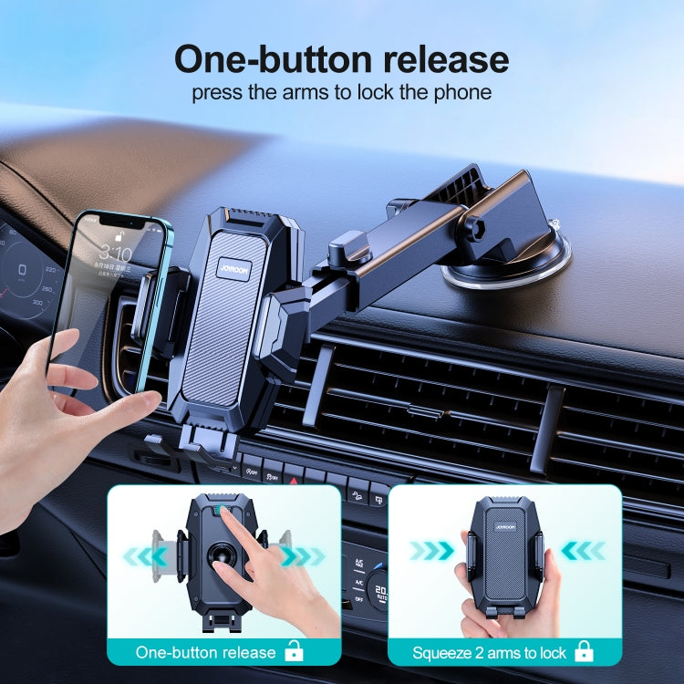 JOYROOM JR-ZS285 Mechanical Car Dashboard Phone Holder(Black) - Universal Car Holders by JOYROOM | Online Shopping UK | buy2fix