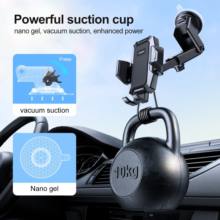 JOYROOM JR-ZS285 Mechanical Car Dashboard Phone Holder(Black) - Universal Car Holders by JOYROOM | Online Shopping UK | buy2fix