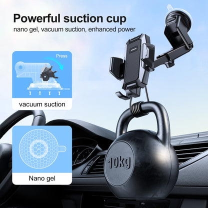 JOYROOM JR-ZS285 Mechanical Car Dashboard Phone Holder(Black) - Universal Car Holders by JOYROOM | Online Shopping UK | buy2fix